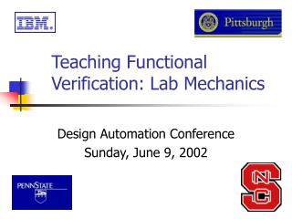 Teaching Functional Verification: Lab Mechanics
