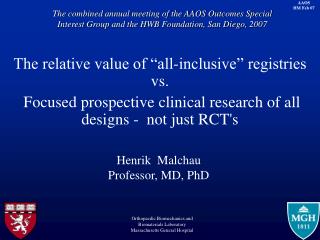 The relative value of “all-inclusive” registries vs.
