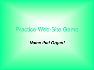 Practice Web-Site Game