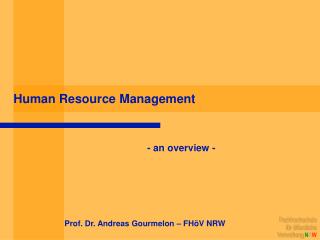 Human Resource Management