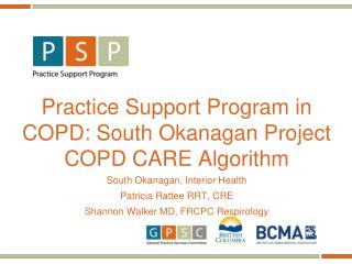 Practice Support Program in COPD: South Okanagan Project COPD CARE Algorithm