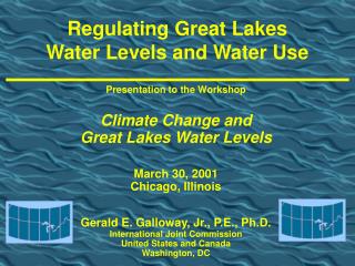 Regulating Great Lakes Water Levels and Water Use