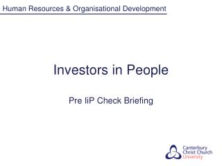 Investors in People