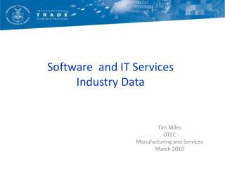 Software and IT Services Industry Data