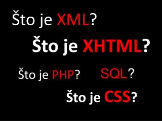 Što je XML ?