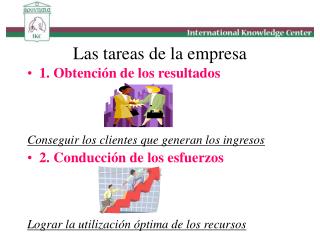 Las tareas de la empresa