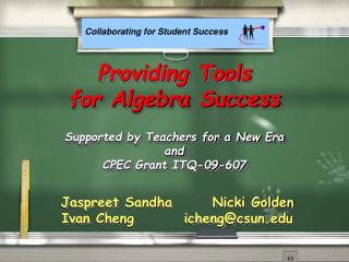 Jaspreet Sandha	 Nicki Golden Ivan Cheng	 icheng@csun