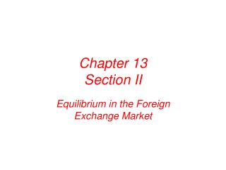 Chapter 13 Section II