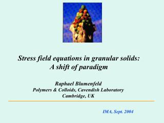 Stress field equations in granular solids : A shift of paradigm