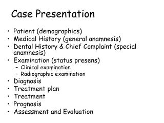 Case Presentation