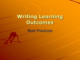 Writing Learning Outcomes