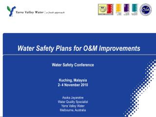 Water Safety Plans for O&amp;M Improvements