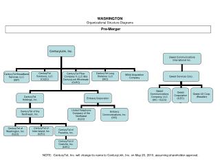WASHINGTON Organizational Structure Diagrams
