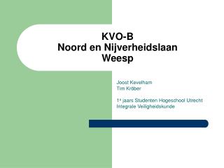 KVO-B Noord en Nijverheidslaan Weesp