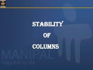 Stability of columns