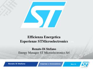 Efficienza Energetica Esperienze STMicroelectronics