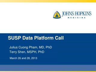 SUSP Data Platform Call