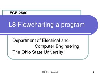 L8:Flowcharting a program