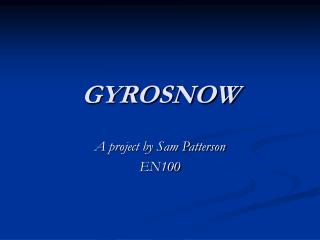 GYROSNOW