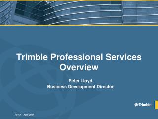 Trimble Professional Services Overview