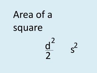 Area of a square