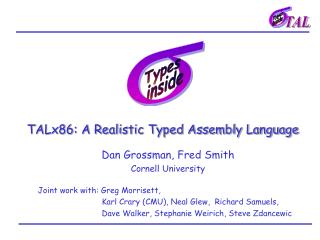 TALx86: A Realistic Typed Assembly Language