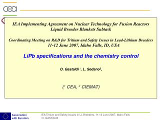 IEA Implementing Agreement on Nuclear Technology for Fusion Reactors