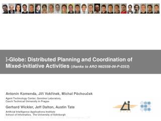I -Globe: Distributed Planning and Coordination of