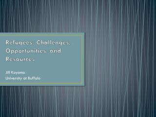 Refugees: Challenges, Opportunities, and Resources