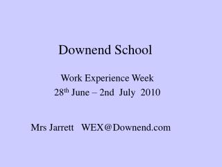 Downend School