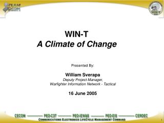 WIN-T A Climate of Change