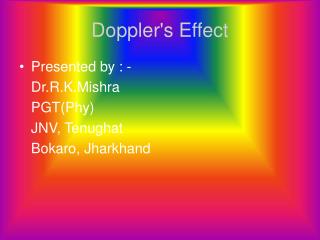 Doppler's Effect