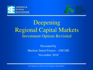 Deepening Regional Capital Markets Investment Options Revisited