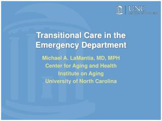 Transitional Care in the Emergency Department