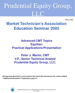 Market Technician’s Association Education Seminar 2005