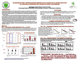 TOLEROGENIC BONE MARROW-DERIVED DENDRITIC CELLS MODULATE ALLERGIC REACTIVITY