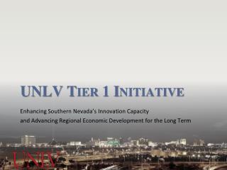 UNLV Tier 1 Initiative