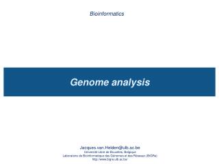 Genome analysis