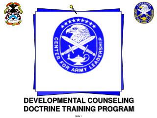 DEVELOPMENTAL COUNSELING DOCTRINE TRAINING PROGRAM