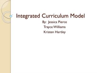 Integrated Curriculum Model