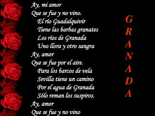 Ay, mi amor Que se fue y no vino. El río Guadalquivir Tiene las barbas granates