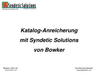 Katalog-Anreicherung mit Syndetic Solutions von Bowker