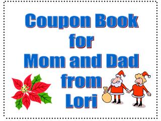 Coupon Book for Mom and Dad from Lori