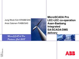 MicroSCADA Pro LEC-LEC co-operation Asan-Baebang Integrated SA/SCADA/DMS delivery