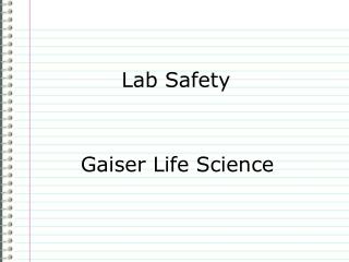 Lab Safety