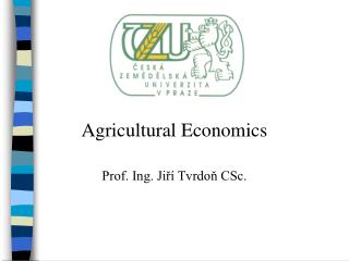 Prof. Ing. Jiří Tvrdoň CSc.