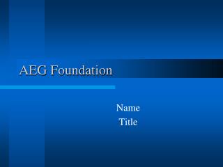 AEG Foundation