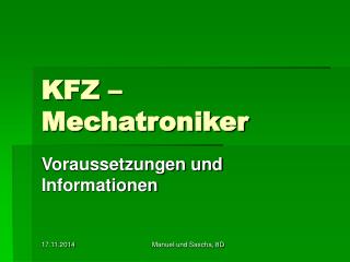 KFZ – Mechatroniker