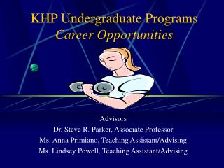 KHP Undergraduate Programs Career Opportunities