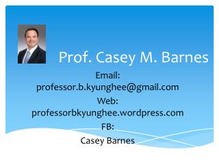 Prof. Casey M. Barnes